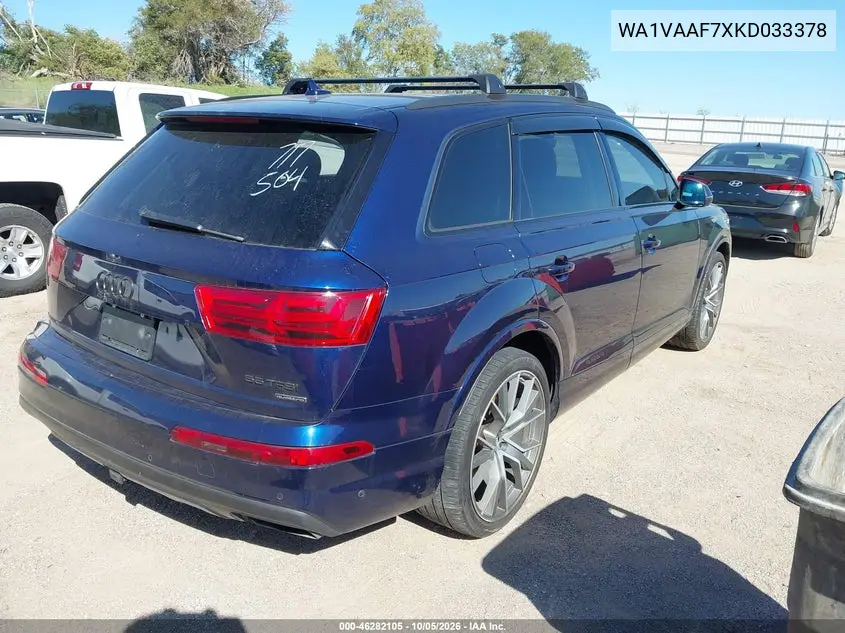2019 AUDI Q7 VIN WA1VAAF7XKD033378 — фото 4