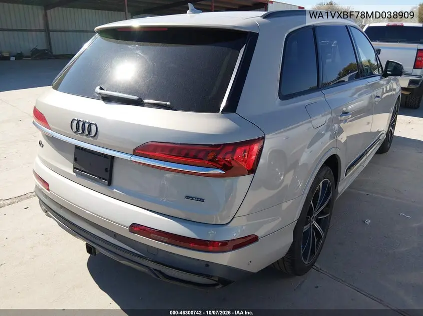 2021 AUDI Q7 VIN WA1VXBF78MD038909 — фото 4