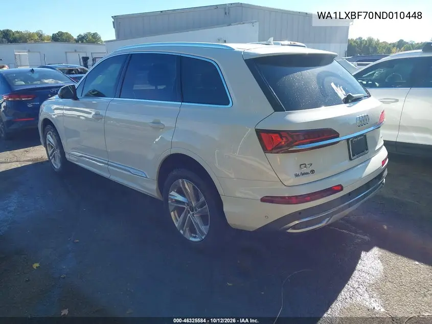 2022 AUDI Q7 VIN WA1LXBF70ND010448 — фото 3