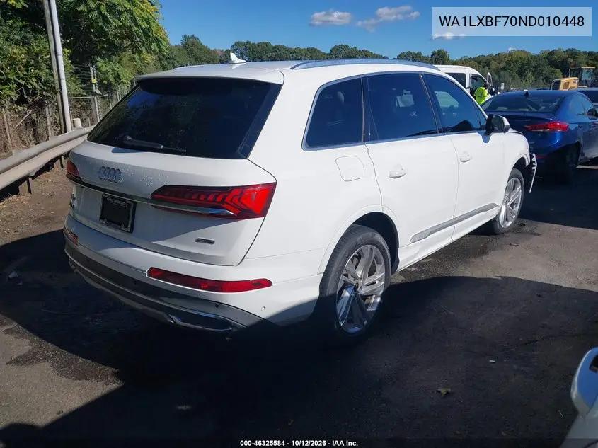 2022 AUDI Q7 VIN WA1LXBF70ND010448 — фото 4