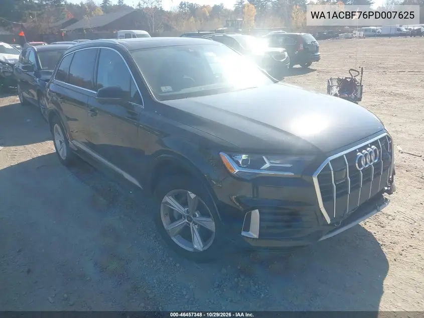 AUDI Q7 2023, VIN WA1ACBF76PD007625
