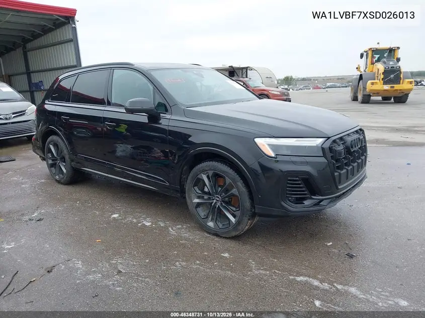 AUDI Q7 2025, VIN WA1LVBF7XSD026013
