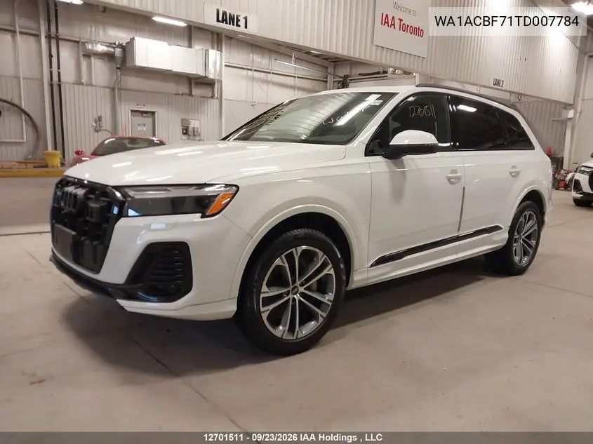 2026 AUDI Q7 VIN WA1ACBF71TD007784 — фото 2