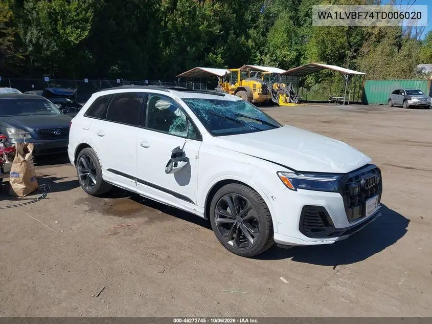 AUDI Q7 2026, VIN WA1LVBF74TD006020