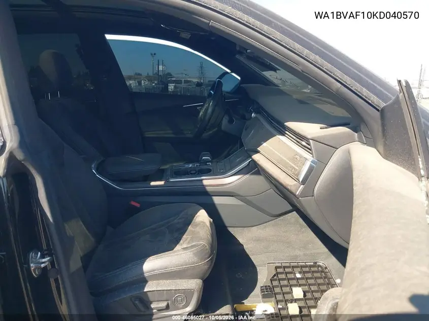 2019 AUDI Q8 VIN WA1BVAF10KD040570 — фото 5
