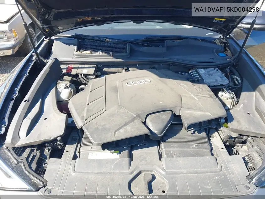 2019 AUDI Q8 VIN WA1DVAF15KD004298 — фото 10