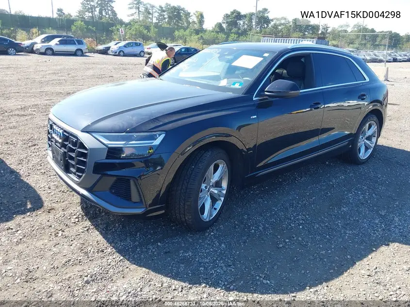 2019 AUDI Q8 VIN WA1DVAF15KD004298 — фото 2