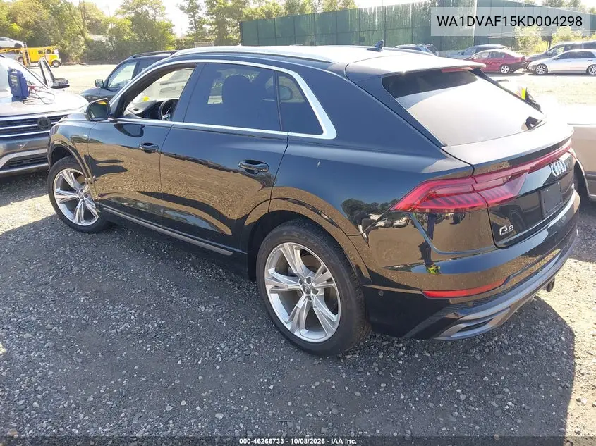 2019 AUDI Q8 VIN WA1DVAF15KD004298 — фото 3