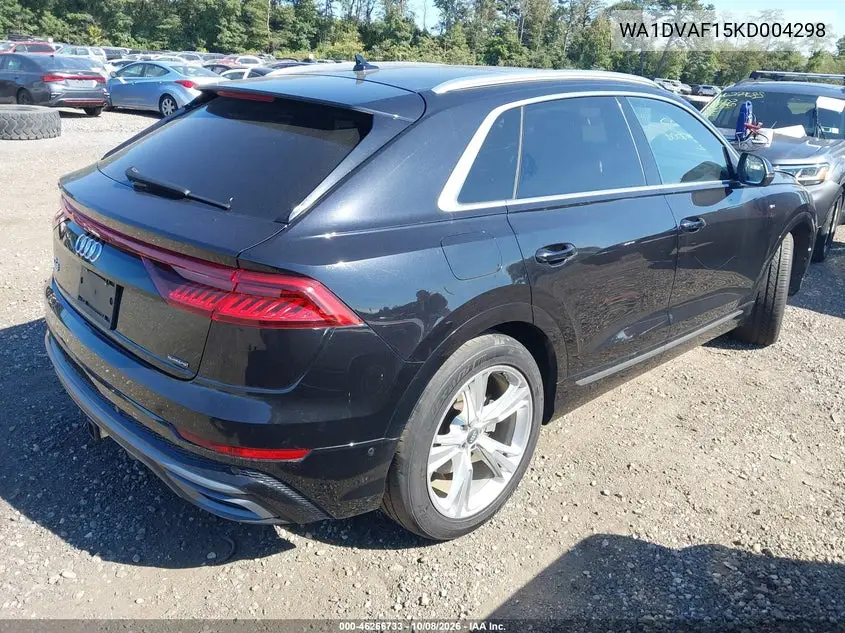 2019 AUDI Q8 VIN WA1DVAF15KD004298 — фото 4