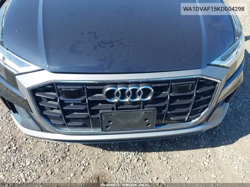 2019 AUDI Q8 VIN WA1DVAF15KD004298 — фото 6