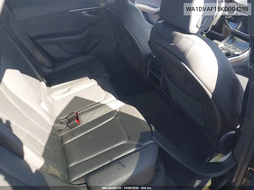 2019 AUDI Q8 VIN WA1DVAF15KD004298 — фото 8
