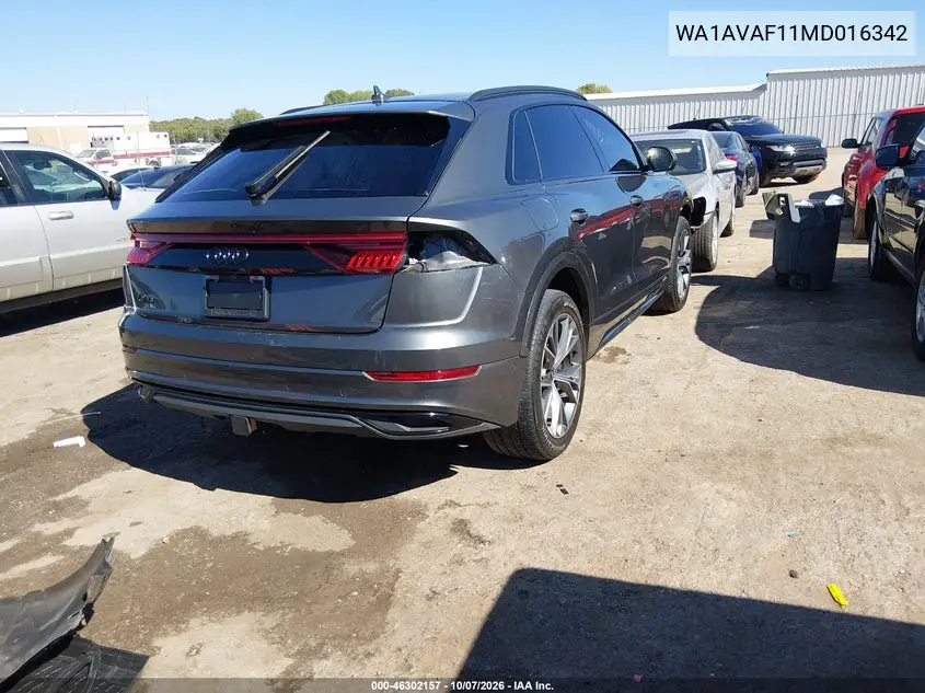 2021 AUDI Q8 VIN WA1AVAF11MD016342 — фото 4