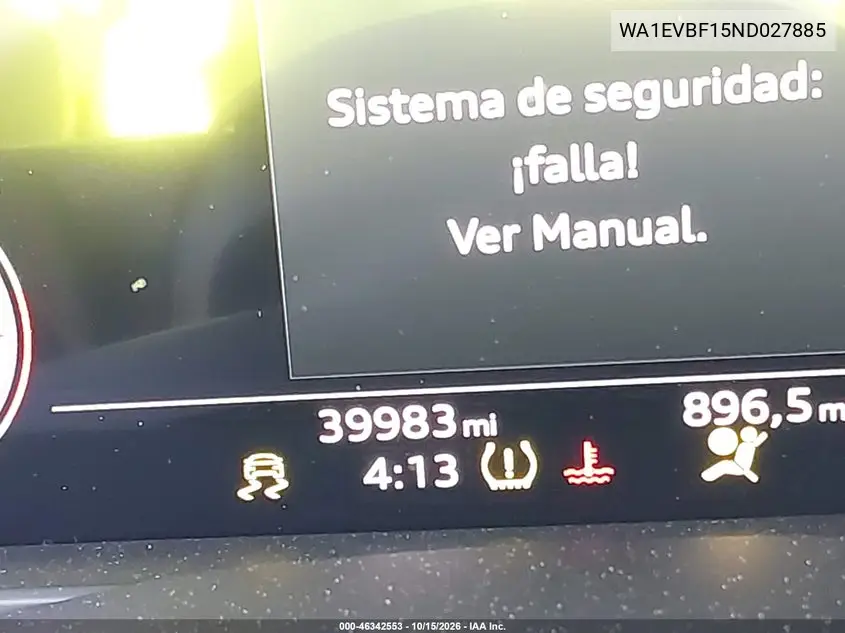 2022 AUDI Q8 VIN WA1EVBF15ND027885 — фото 14