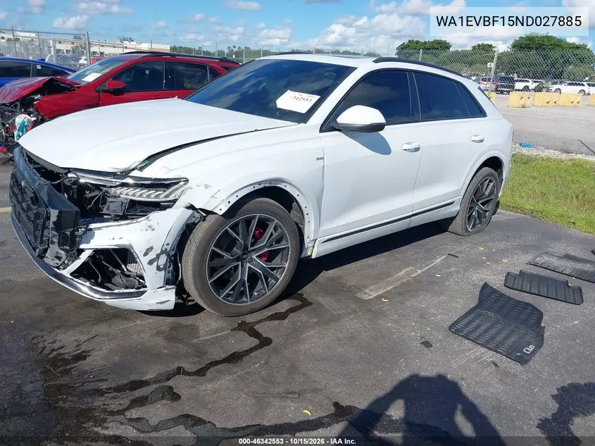 2022 AUDI Q8 VIN WA1EVBF15ND027885 — фото 2