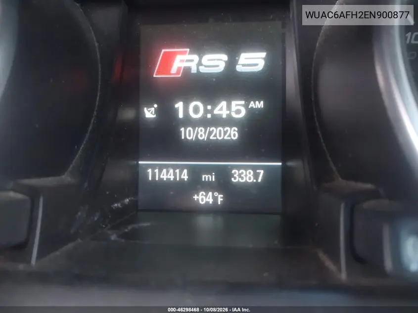 2014 AUDI RS5 VIN WUAC6AFH2EN900877 — фото 14