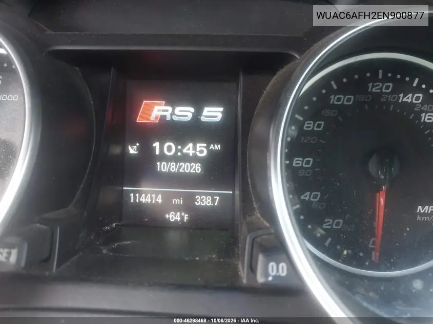 2014 AUDI RS5 VIN WUAC6AFH2EN900877 — фото 7