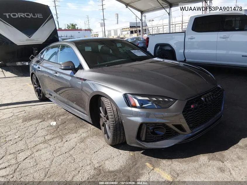 AUDI RS5 2023, VIN WUAAWDF53PA901478