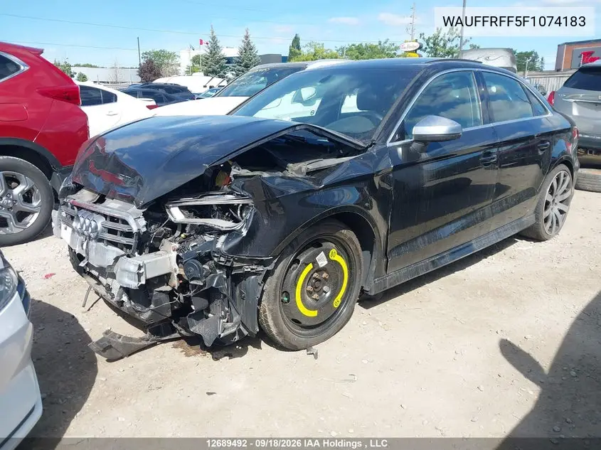 2015 AUDI S3 VIN WAUFFRFF5F1074183 — фото 2