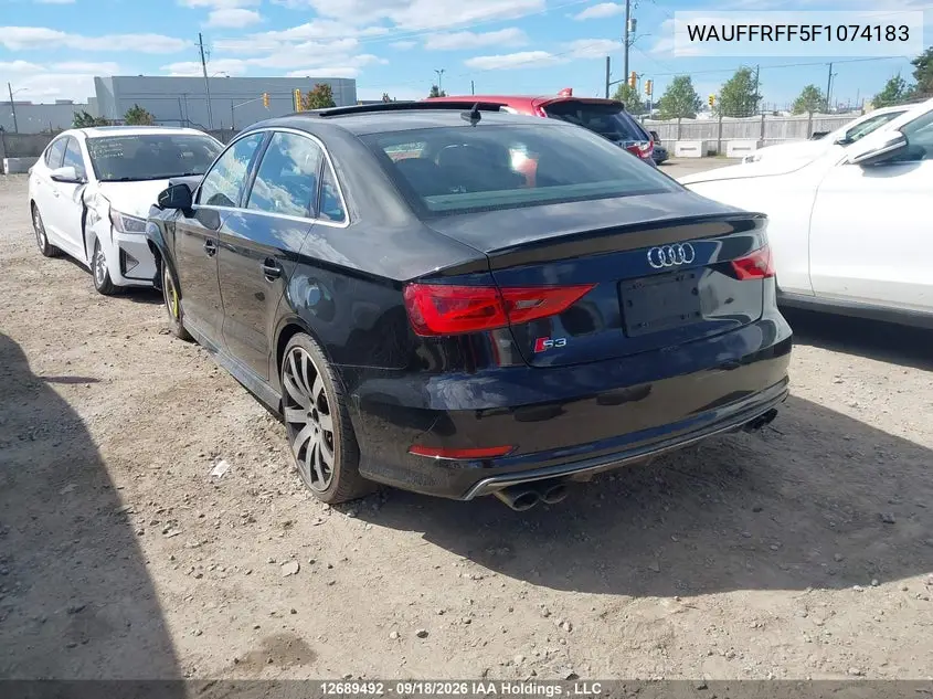 2015 AUDI S3 VIN WAUFFRFF5F1074183 — фото 3