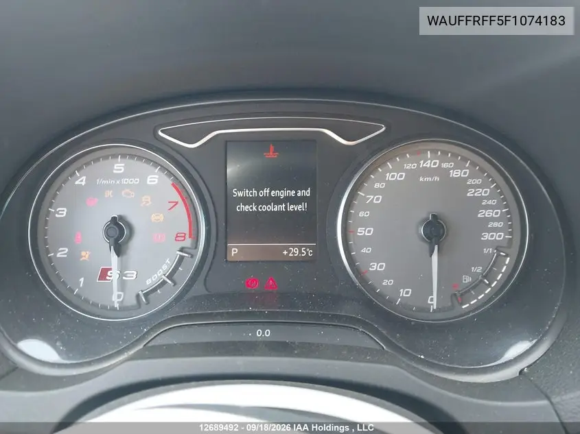2015 AUDI S3 VIN WAUFFRFF5F1074183 — фото 7
