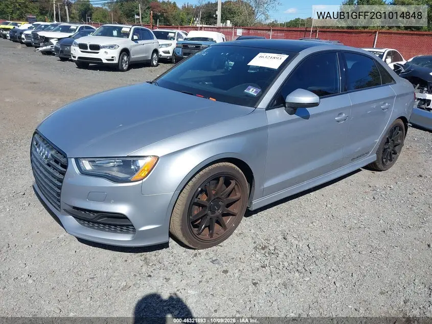 2016 AUDI S3 VIN WAUB1GFF2G1014848 — фото 2
