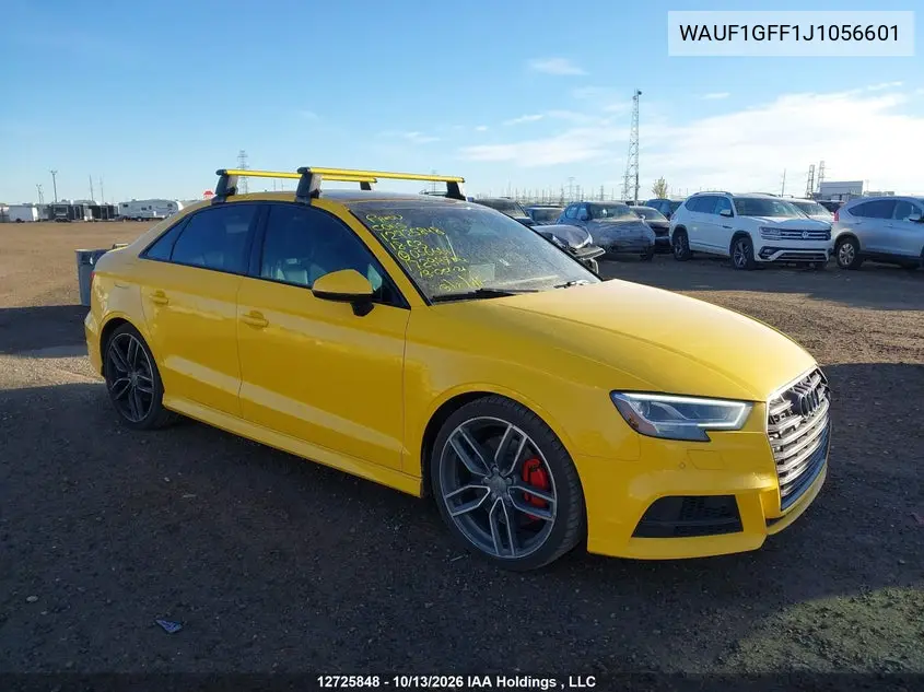 AUDI S3 2018, VIN WAUF1GFF1J1056601