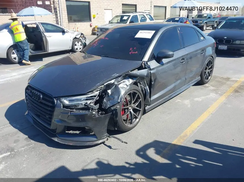 2018 AUDI S3 VIN WAUB1GFF8J1024470 — фото 2