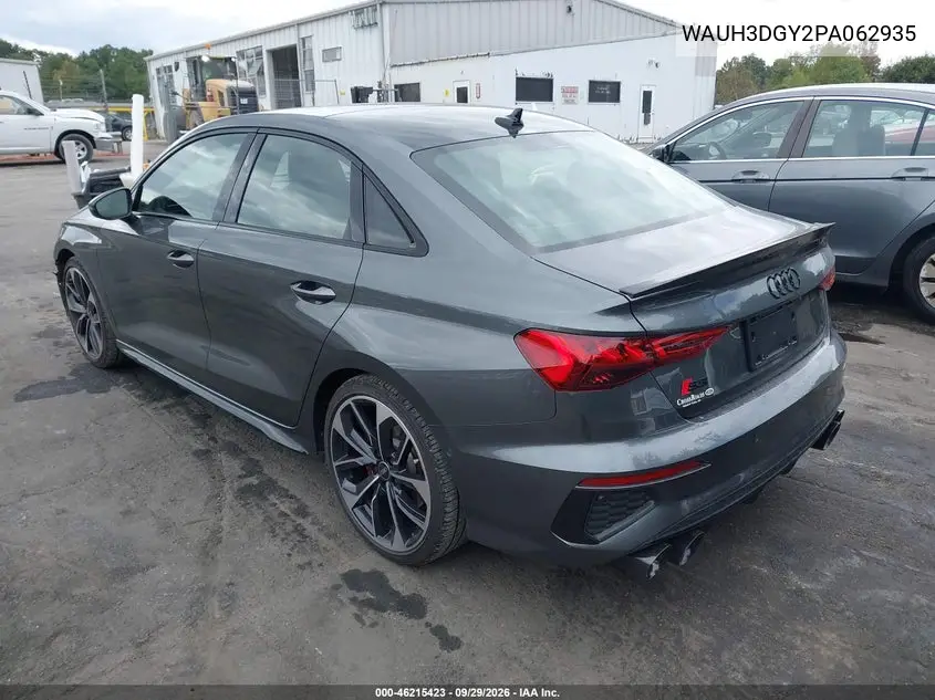 2023 AUDI S3 VIN WAUH3DGY2PA062935 — фото 3