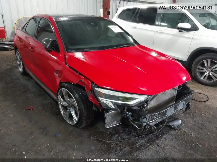 AUDI S3 2023, VIN WAUG3DGY9PA054181