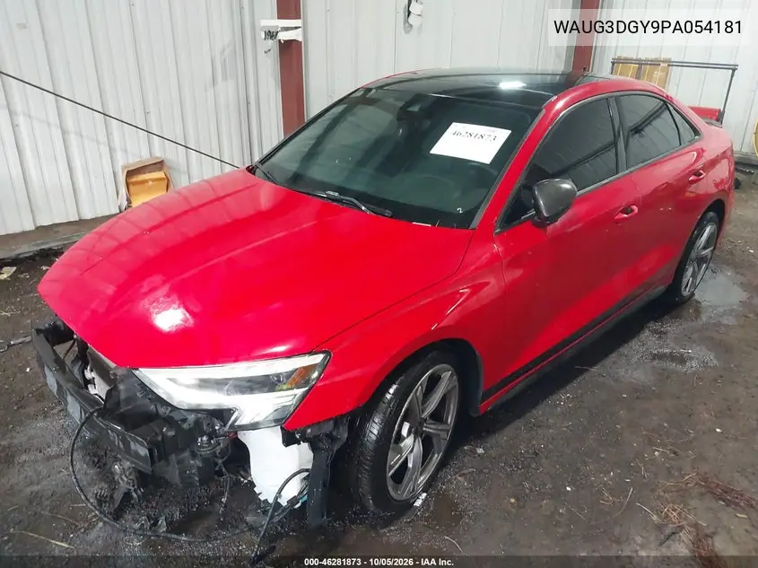 2023 AUDI S3 VIN WAUG3DGY9PA054181 — фото 2