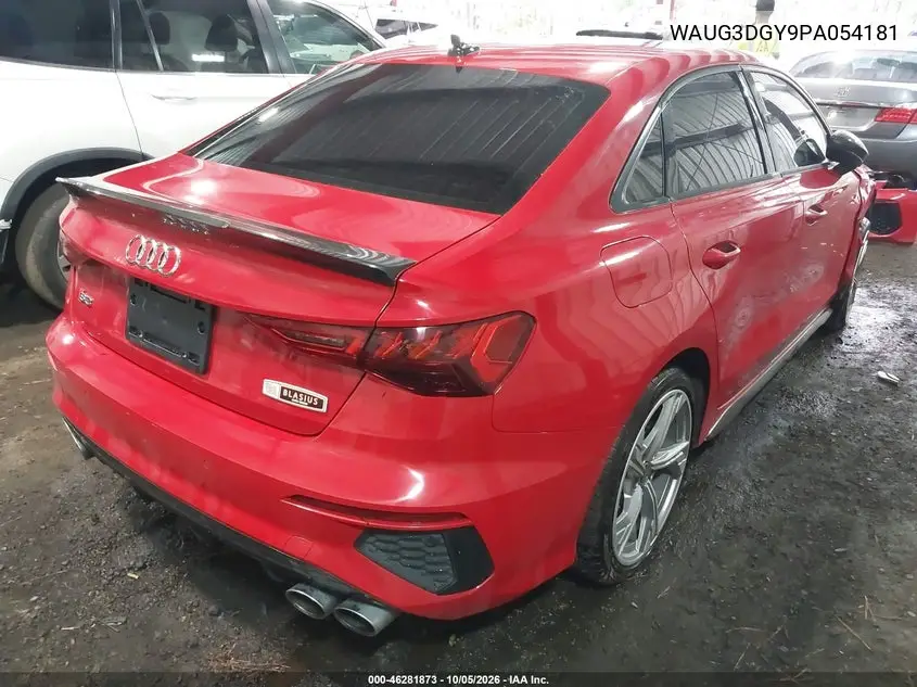 2023 AUDI S3 VIN WAUG3DGY9PA054181 — фото 4