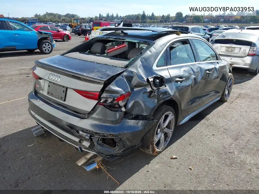 2023 AUDI S3 VIN WAUG3DGY8PA033953 — фото 4