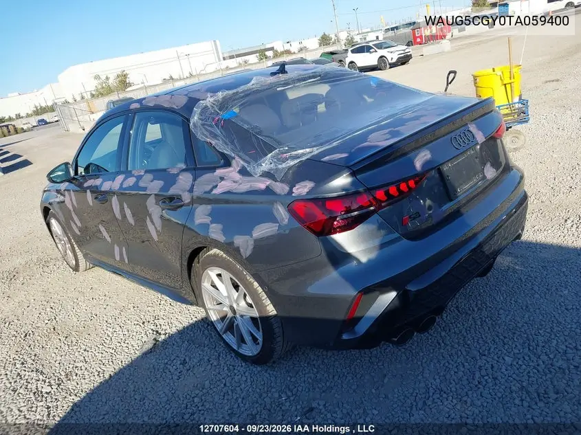 2026 AUDI S3 VIN WAUG5CGY0TA059400 — фото 3
