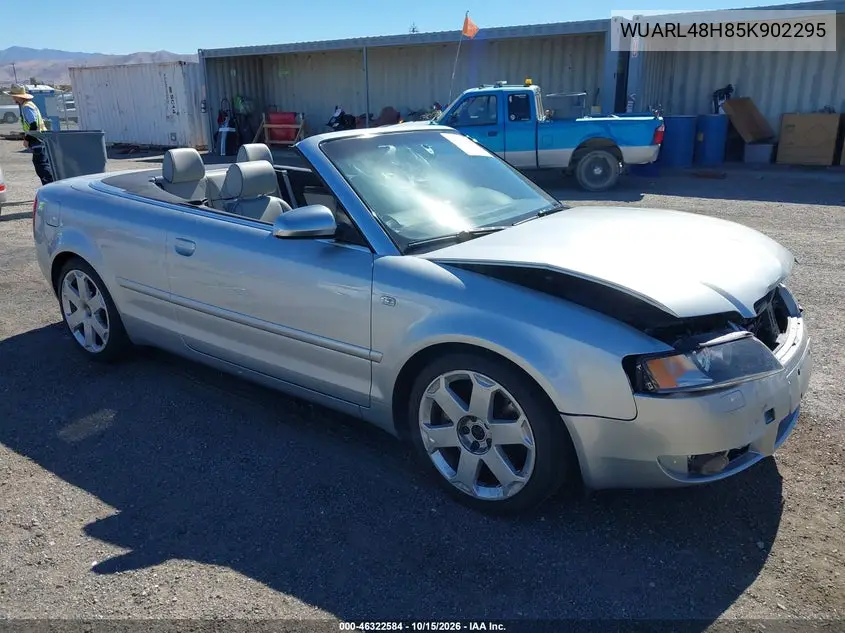AUDI S4 2005, VIN WUARL48H85K902295