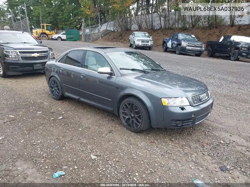 AUDI S4 2005, VIN WAUPL68EX5A037936