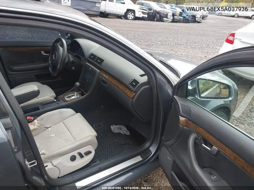 2005 AUDI S4 VIN WAUPL68EX5A037936 — фото 5