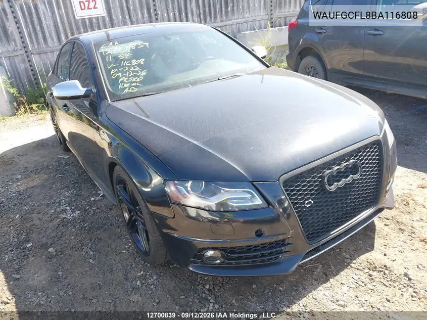 AUDI S4 2011, VIN WAUFGCFL8BA116808