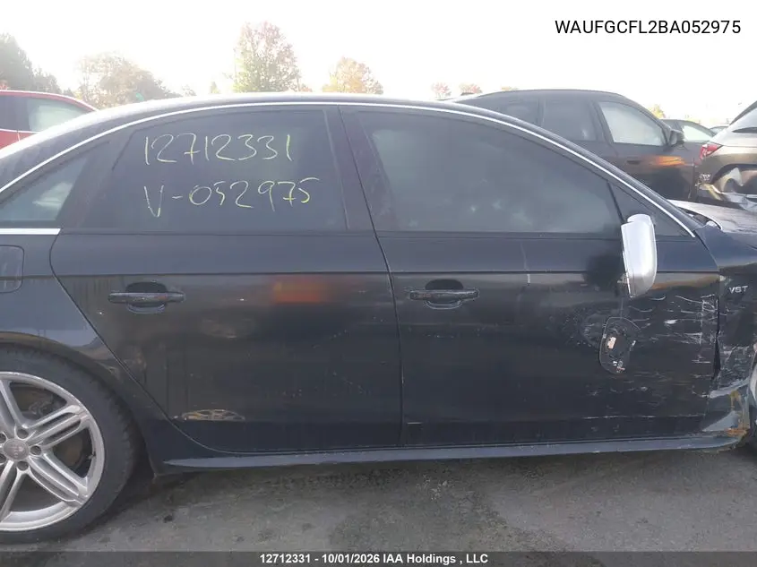 2011 AUDI S4 VIN WAUFGCFL2BA052975 — фото 14