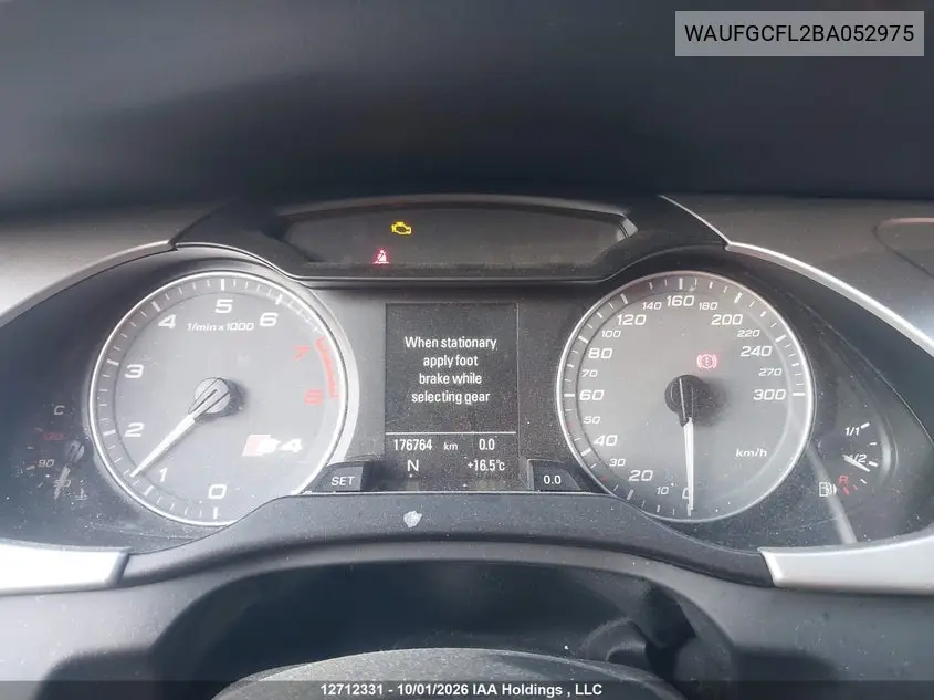 2011 AUDI S4 VIN WAUFGCFL2BA052975 — фото 7