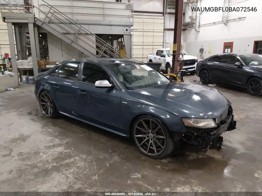 AUDI S4 2011, VIN WAUMGBFL0BA072546