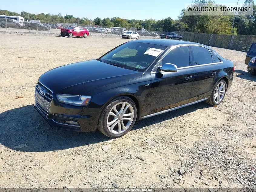 2013 AUDI S4 VIN WAUDGAFL4DA096894 — фото 2