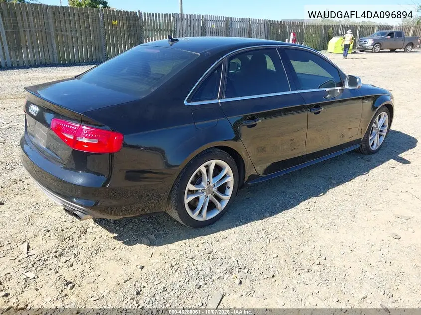 2013 AUDI S4 VIN WAUDGAFL4DA096894 — фото 4