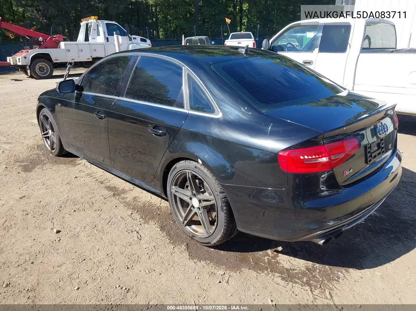 2013 AUDI S4 VIN WAUKGAFL5DA083711 — фото 3