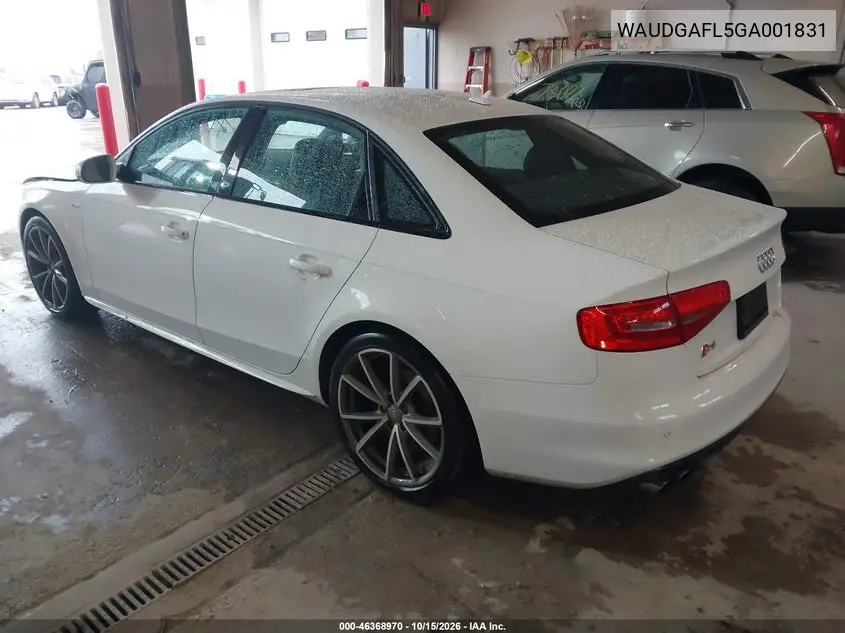2016 AUDI S4 VIN WAUDGAFL5GA001831 — фото 5