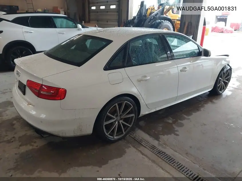 AUDI S4 2016, VIN WAUDGAFL5GA001831