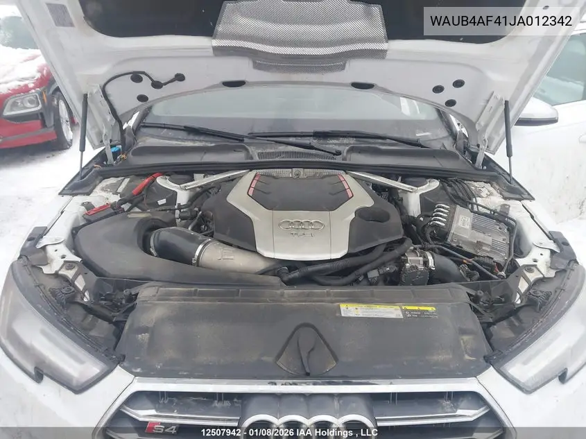 2018 AUDI S4 VIN WAUB4AF41JA012342 — фото 10