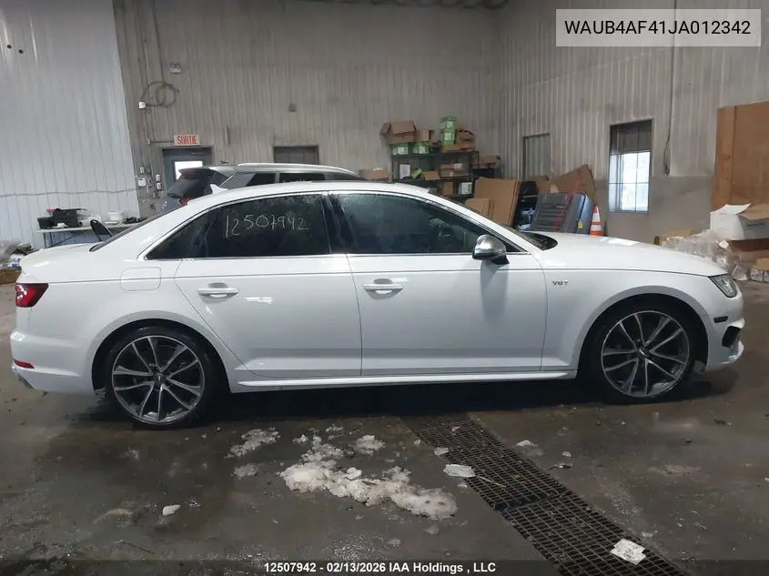 2018 AUDI S4 VIN WAUB4AF41JA012342 — фото 13