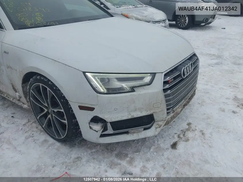 2018 AUDI S4 VIN WAUB4AF41JA012342 — фото 6