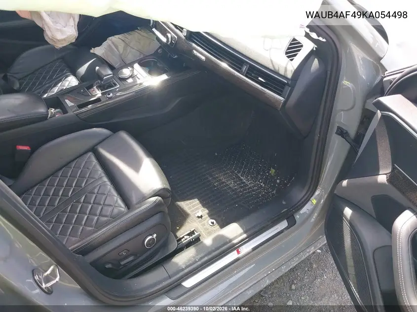 2019 AUDI S4 VIN WAUB4AF49KA054498 — фото 5