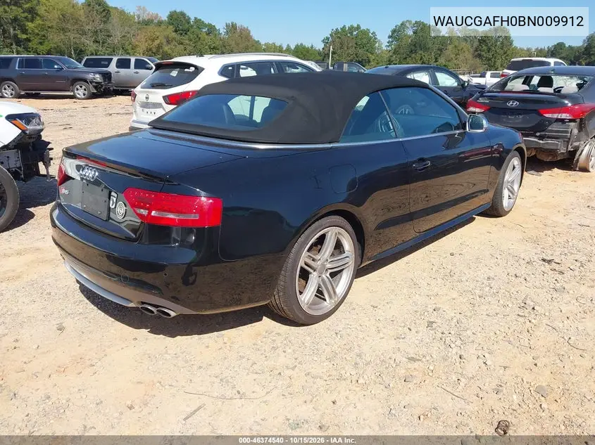 2011 AUDI S5 VIN WAUCGAFH0BN009912 — фото 4